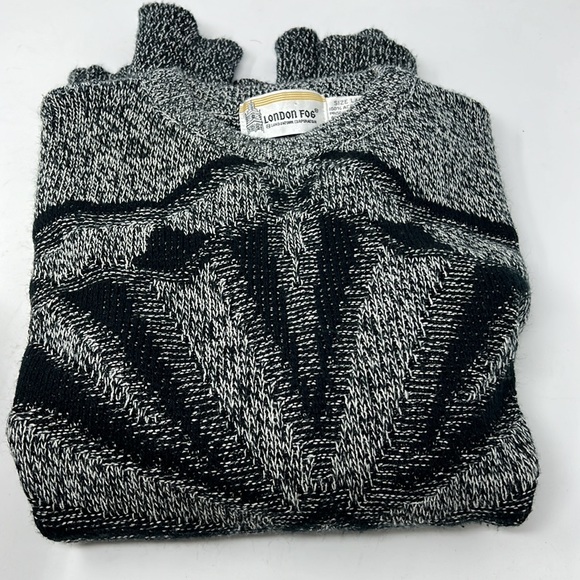 London Fog Sweaters Vintage London Fog Knit Sweater Geometric